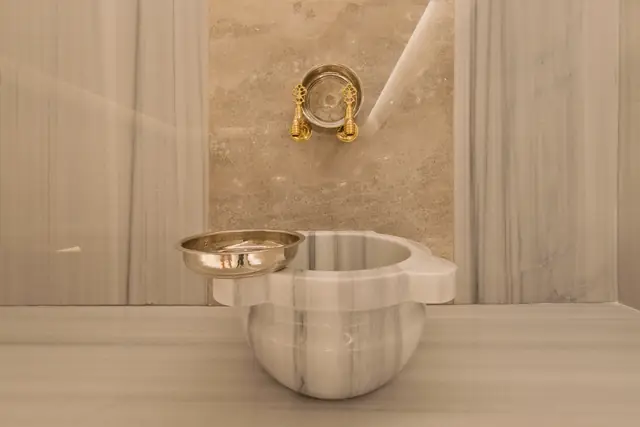 Hamam kurnası detayı